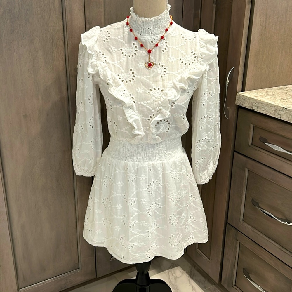 reverse lace dress REVERSE LACE LACE SHIRT DRESS